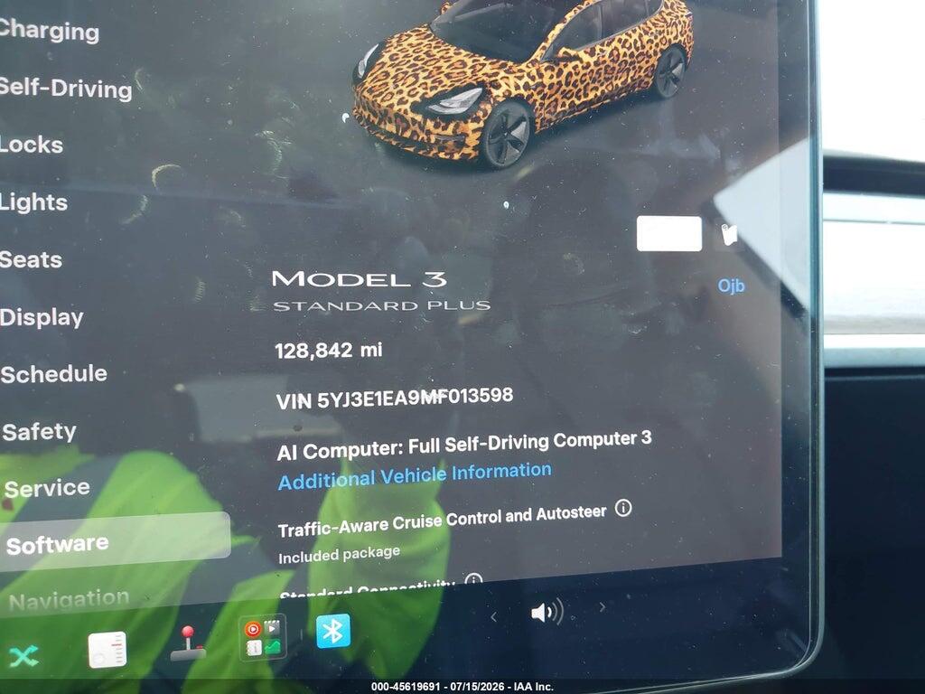 5YJ3E1EA9MF013598 2021 TESLA MODEL 3 photo no. 7