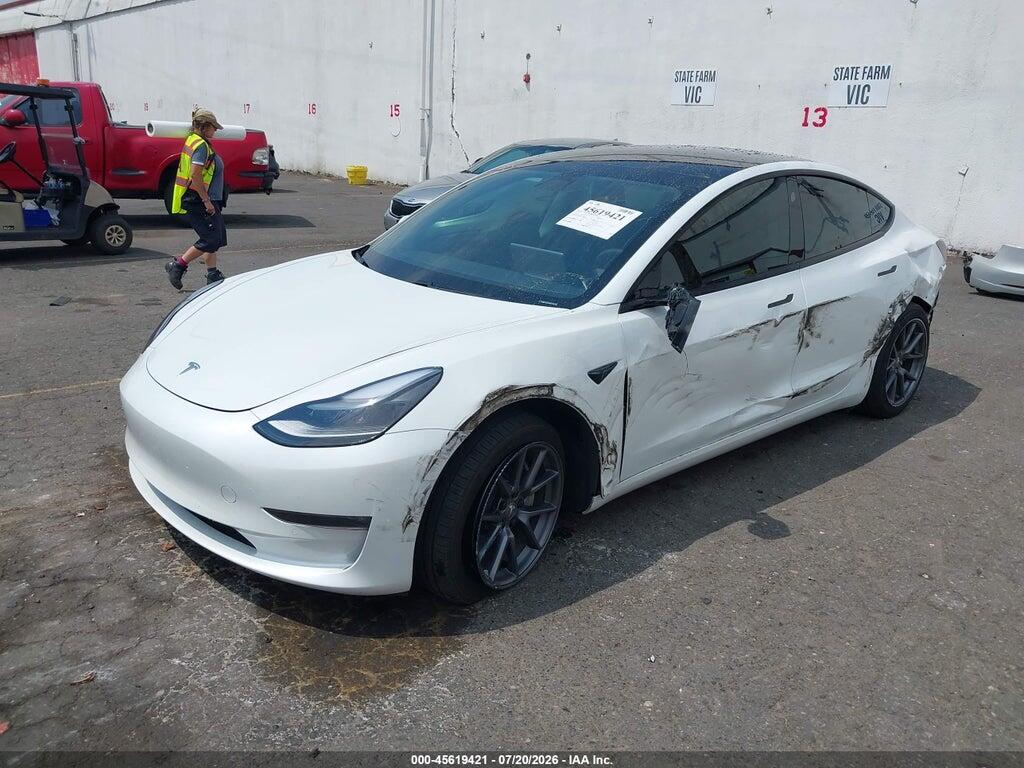 5YJ3E1EB8MF997982 2021 TESLA MODEL 3 photo no. 2