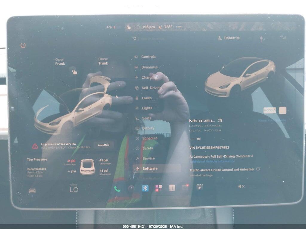 5YJ3E1EB8MF997982 2021 TESLA MODEL 3 photo no. 7