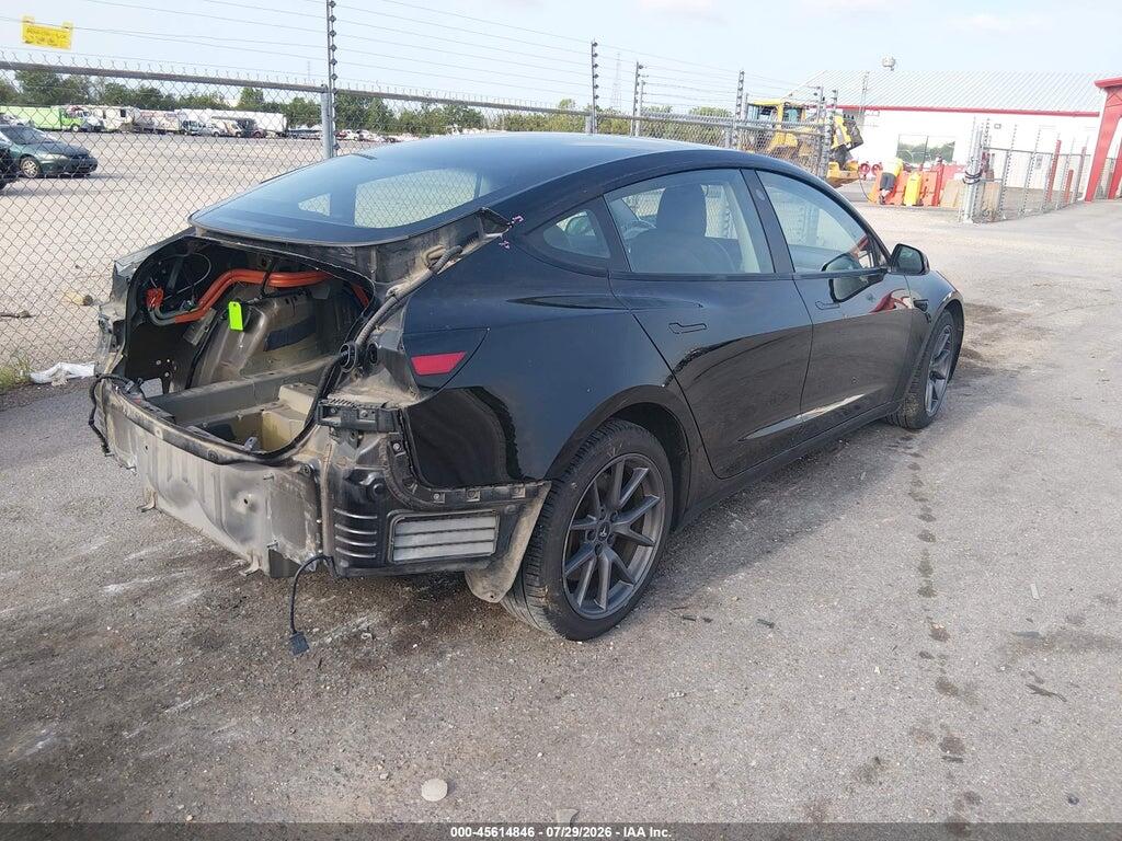 5YJ3E1EB4MF836707 2021 TESLA MODEL 3 photo no. 4