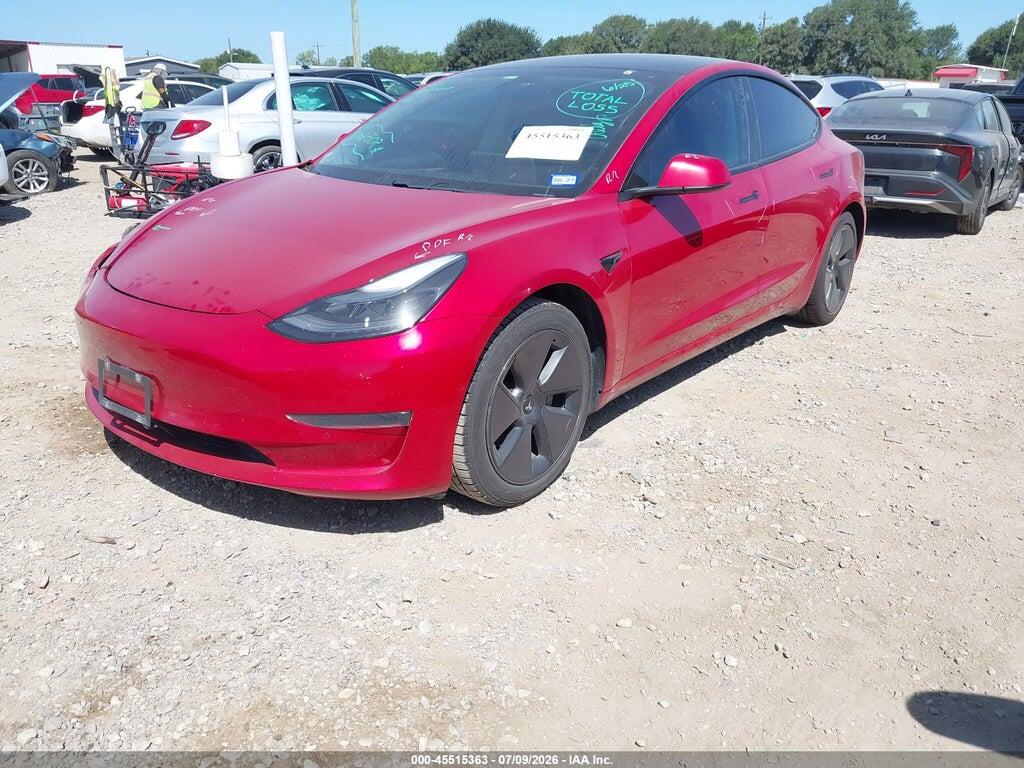 5YJ3E1EA2MF090412 2021 TESLA MODEL 3 photo no. 2