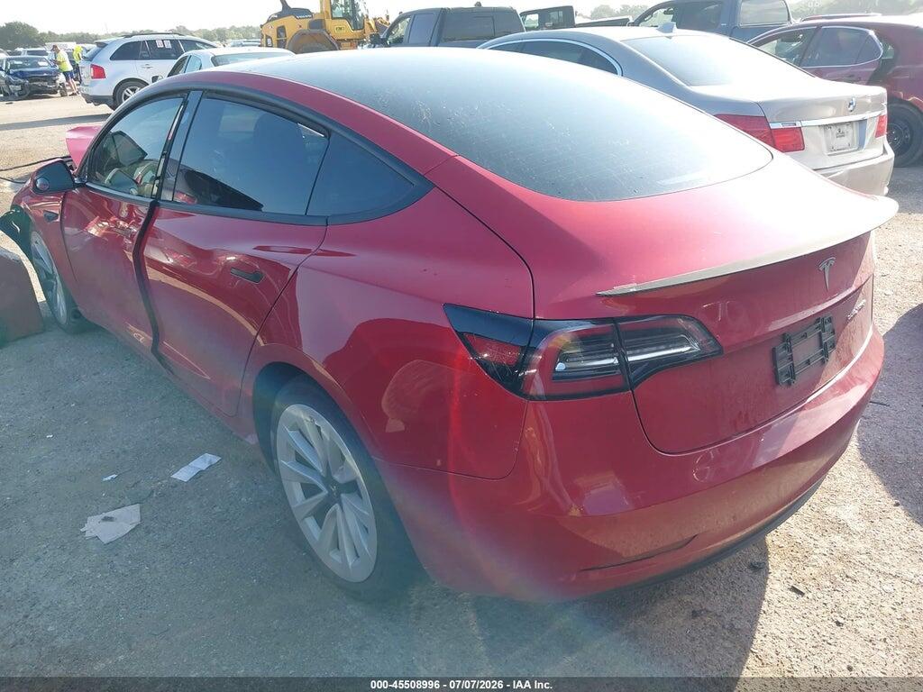 5YJ3E1EA5MF998448 2021 TESLA MODEL 3 photo no. 3