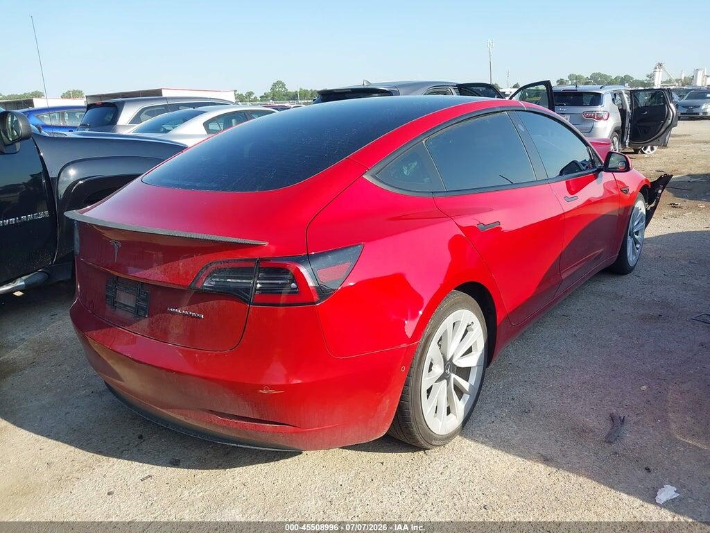 5YJ3E1EA5MF998448 2021 TESLA MODEL 3 photo no. 4