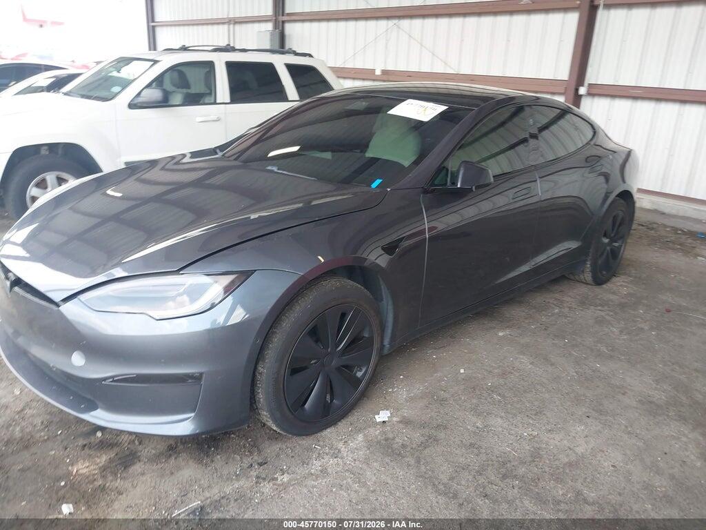 5YJSA1E59MF428477 2021 TESLA MODEL S photo no. 2