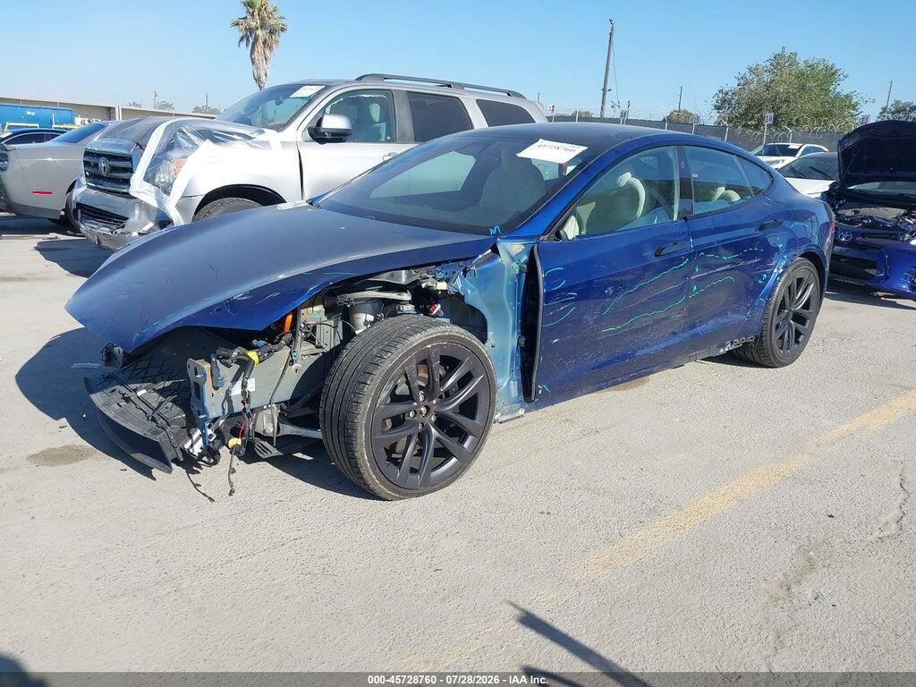 5YJSA1E50MF432319 2021 TESLA MODEL S photo no. 2