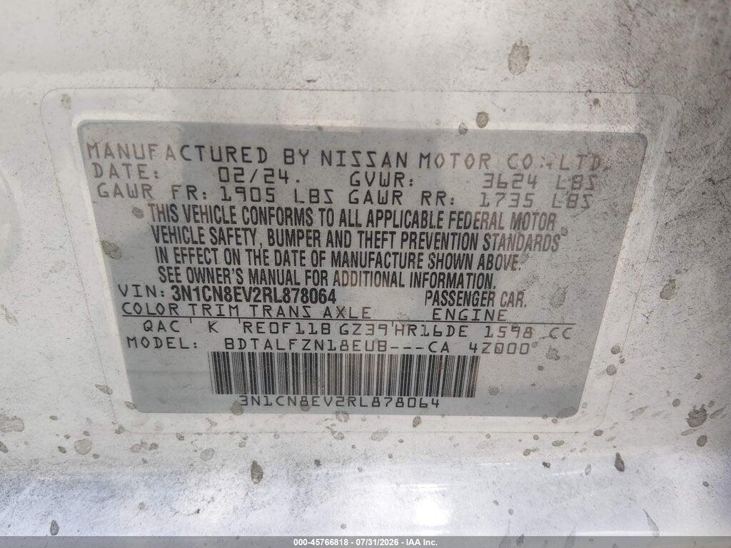 3N1CN8EV2RL878064 2024 NISSAN VERSA photo no. 9