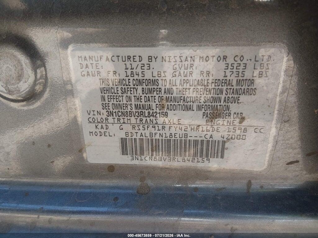 3N1CN8BV3RL842159 2024 NISSAN VERSA photo no. 9