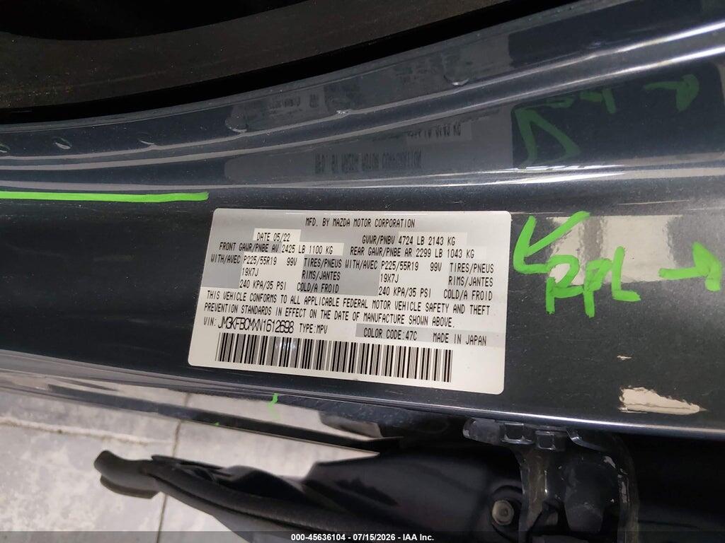 JM3KFBCMXN1612698 2022 MAZDA CX-5 photo no. 9