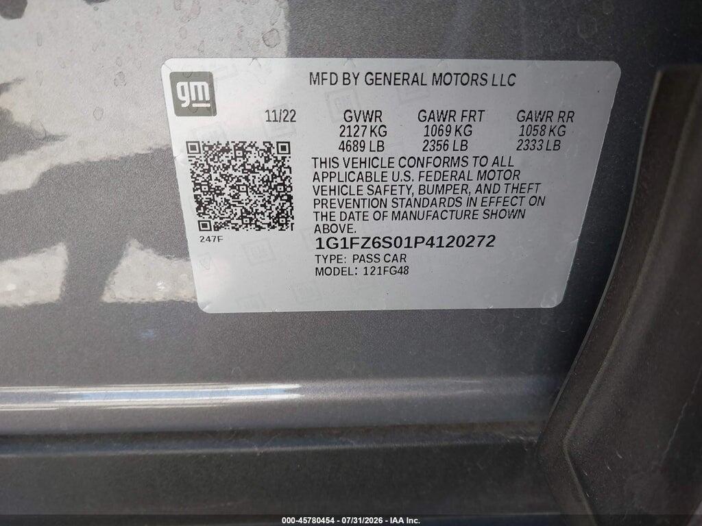 1G1FZ6S01P4120272 2023 CHEVROLET BOLT EUV photo no. 9