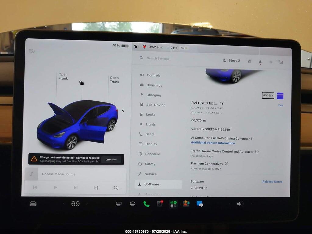 5YJYGDEE6MF192249 2021 TESLA MODEL Y photo no. 7