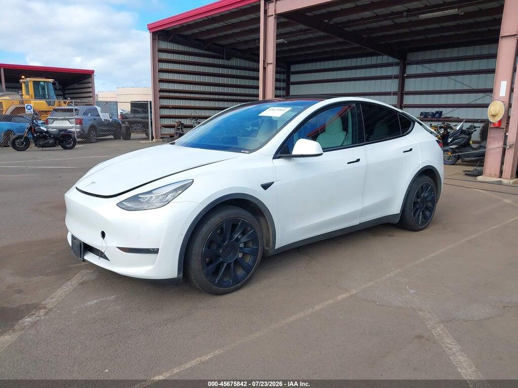 5YJYGDEE8MF075109 2021 TESLA MODEL Y photo no. 2