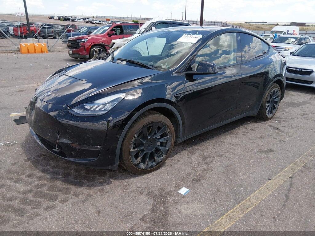 5YJYGDEE8MF149063 2021 TESLA MODEL Y photo no. 2