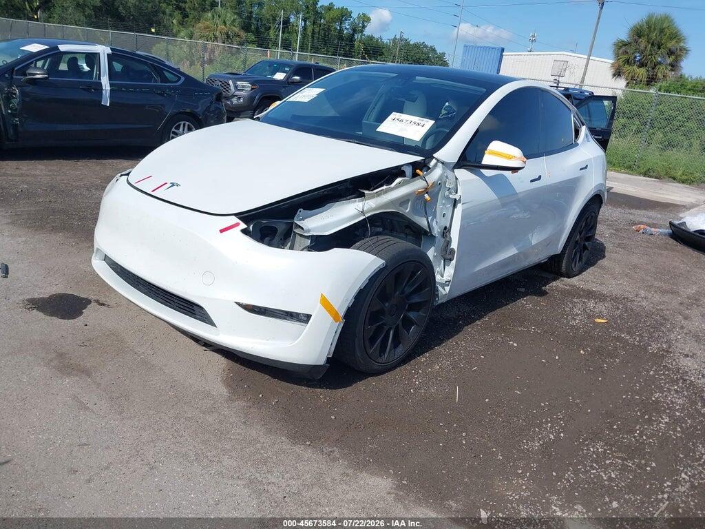 5YJYGDEE7MF192910 2021 TESLA MODEL Y photo no. 2