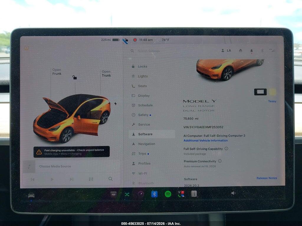 5YJYGAEEXMF253052 2021 TESLA MODEL Y photo no. 7