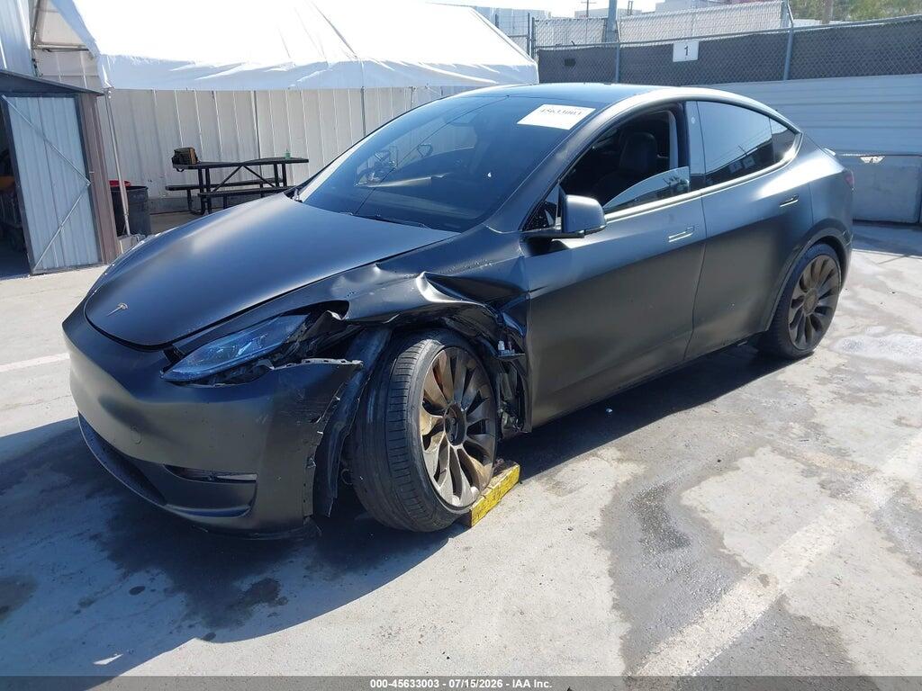 5YJYGDEF9MF220540 2021 TESLA MODEL Y photo no. 2