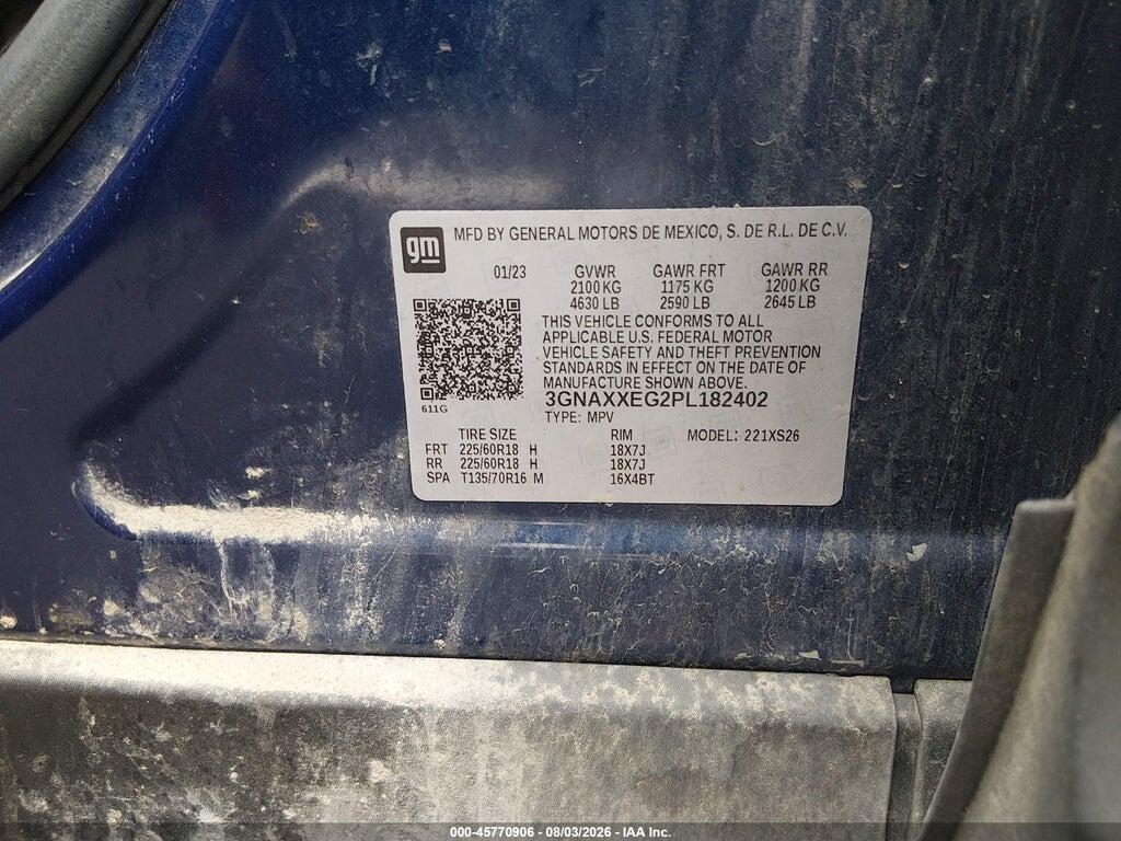 3GNAXXEG2PL182402 2023 CHEVROLET EQUINOX photo no. 9