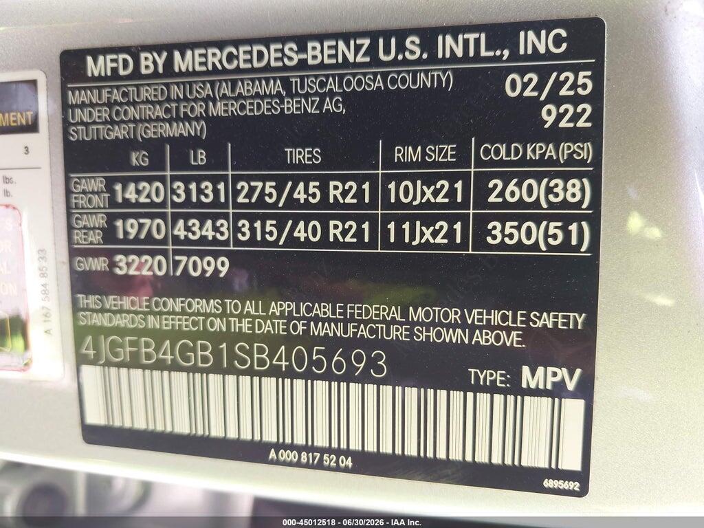 4JGFB4GB1SB405693 2025 MERCEDES-BENZ GLE 450E photo no. 9