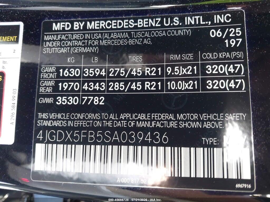 4JGDX5FB5SA039436 2025 MERCEDES-BENZ MAYBACH EQS 680 SUV photo no. 9
