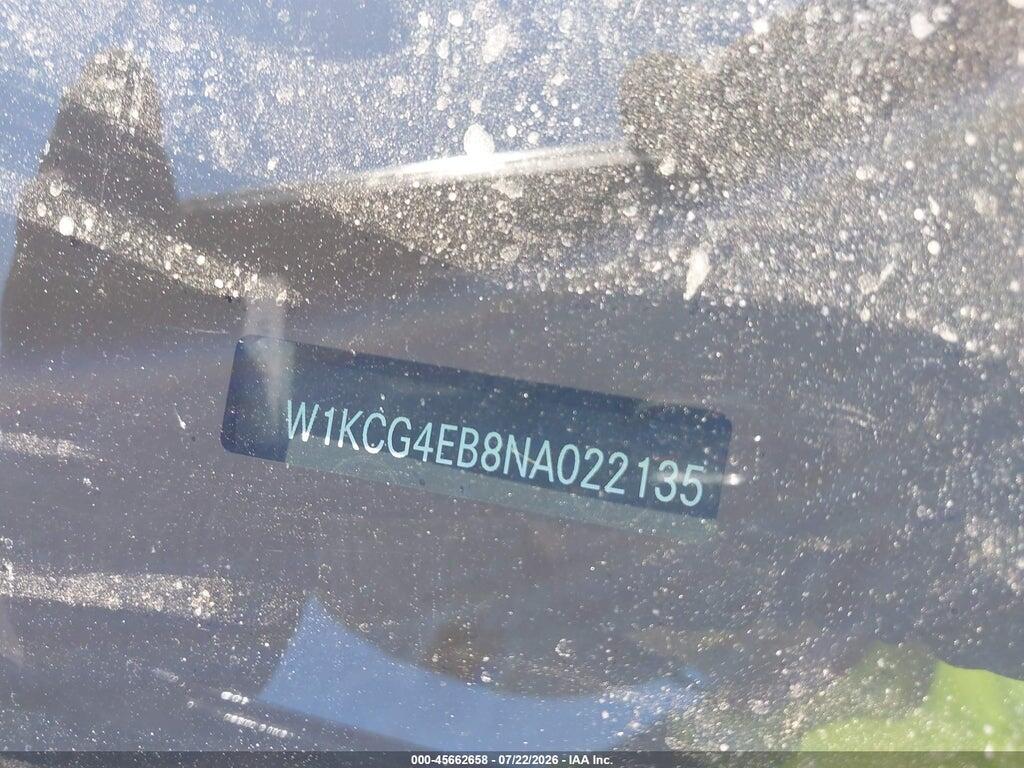 W1KCG4EB8NA022135 2022 MERCEDES-BENZ EQS 580 photo no. 9