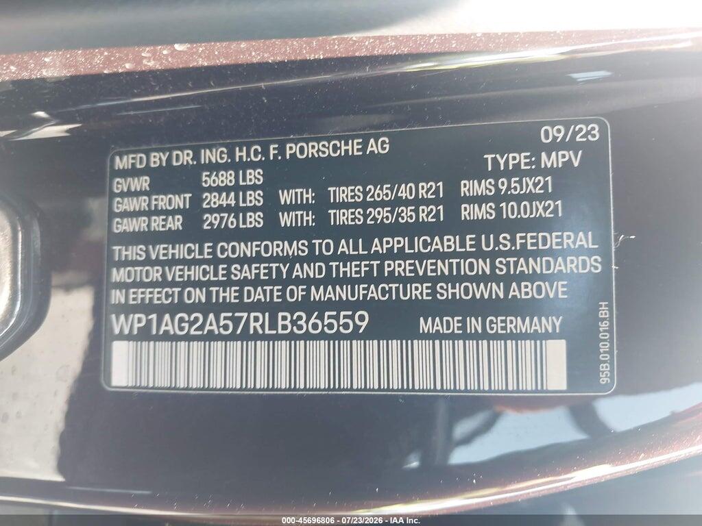 WP1AG2A57RLB36559 2024 PORSCHE MACAN photo no. 9