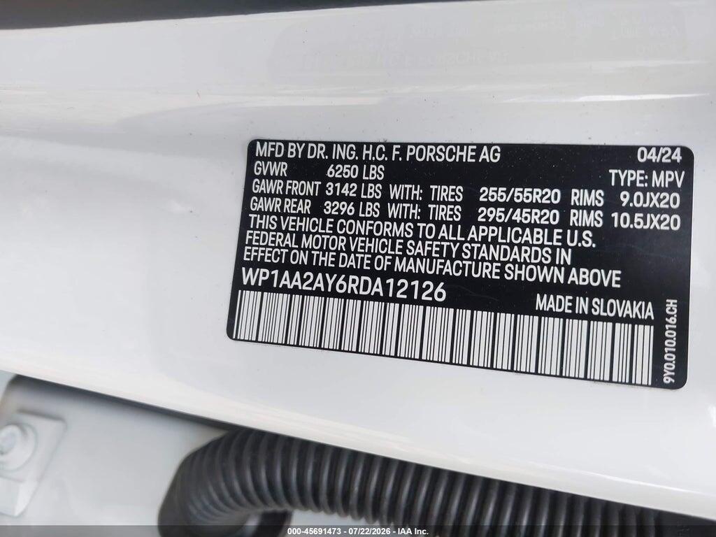 WP1AA2AY6RDA12126 2024 PORSCHE CAYENNE photo no. 9