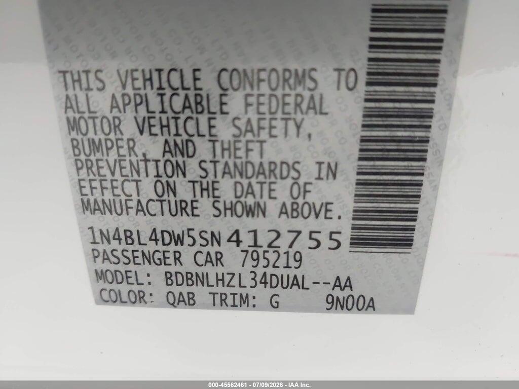 1N4BL4DW5SN412755 2025 NISSAN ALTIMA photo no. 9