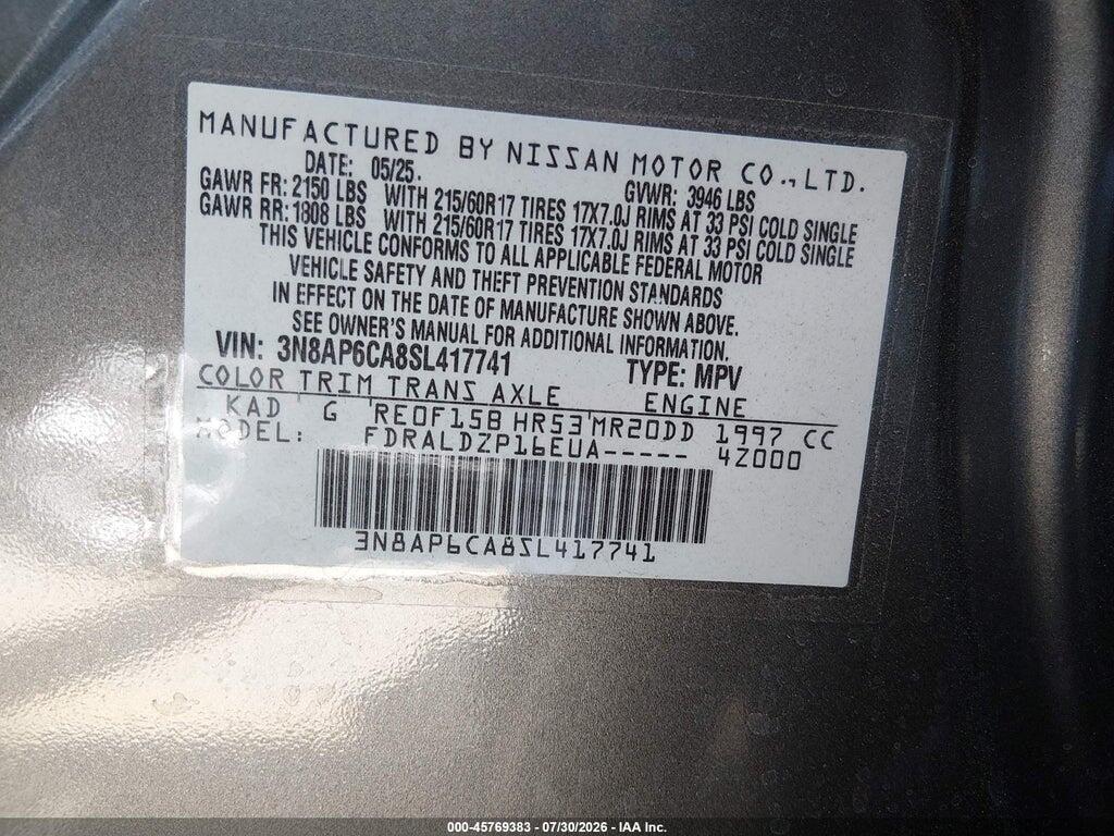 3N8AP6CA8SL417741 2025 NISSAN KICKS photo no. 9
