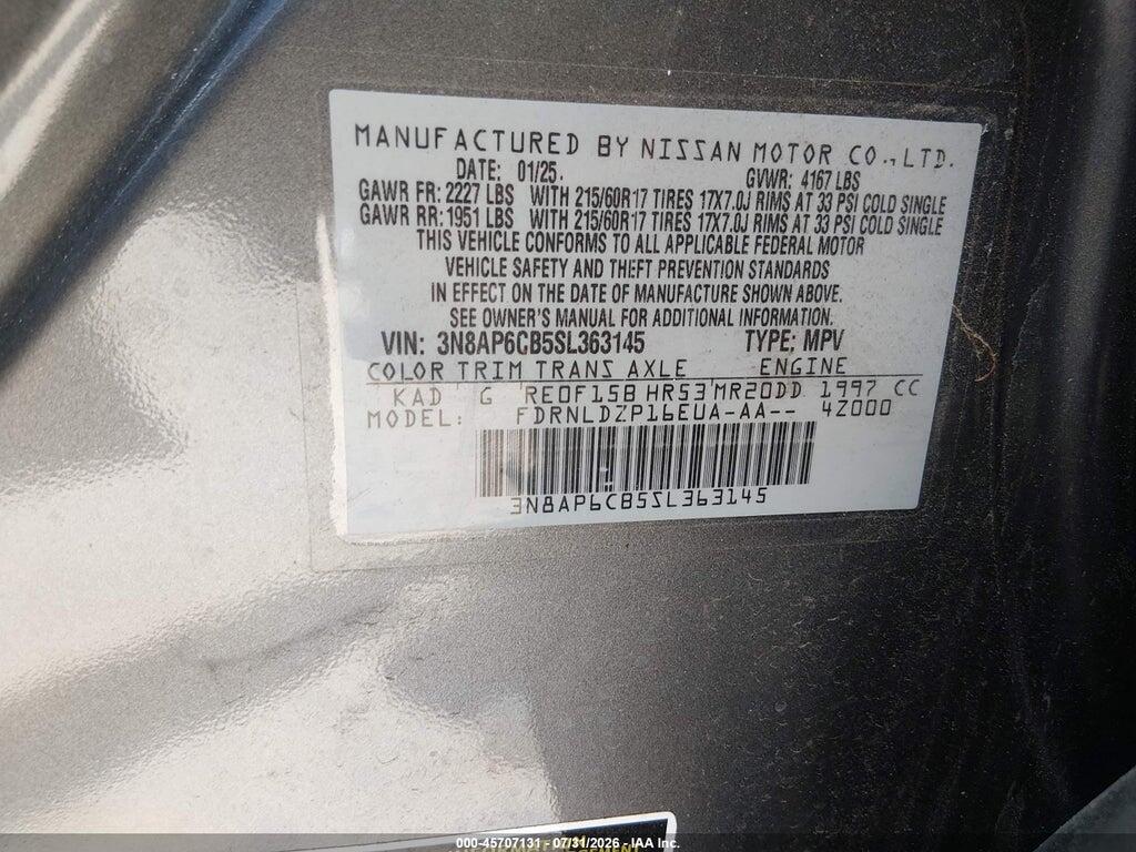 3N8AP6CB5SL363145 2025 NISSAN KICKS photo no. 9