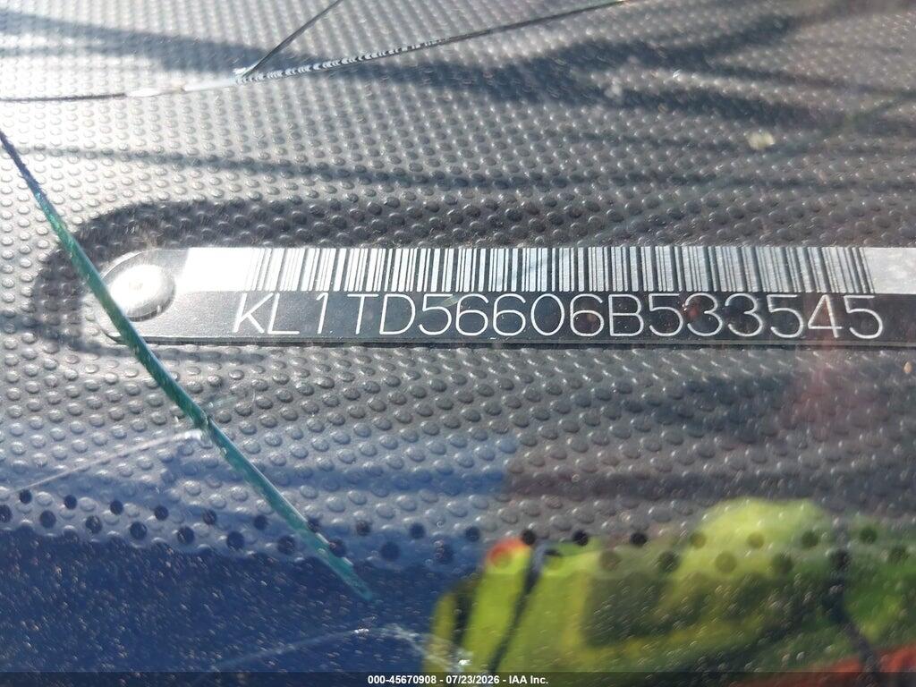 KL1TD56606B533545 2006 CHEVROLET AVEO photo no. 9
