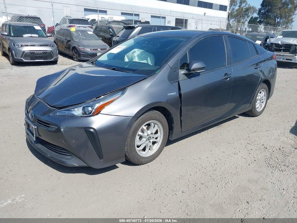JTDKAMFU2M3138618 2021 TOYOTA PRIUS photo no. 2