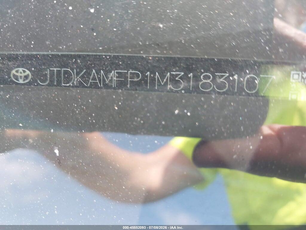 JTDKAMFP1M3183107 2021 TOYOTA PRIUS PRIME photo no. 9