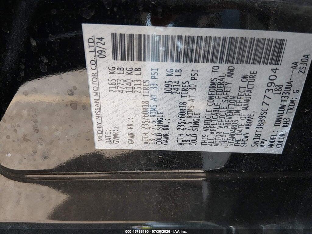 5N1BT3BB9SC773904 2025 NISSAN ROGUE photo no. 9