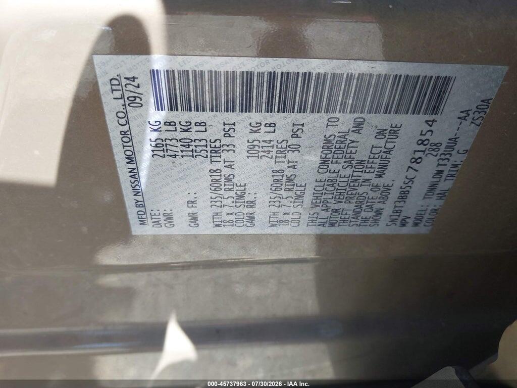 5N1BT3BB5SC781854 2025 NISSAN ROGUE photo no. 9