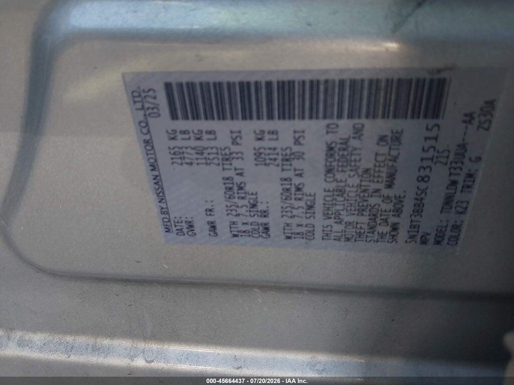 5N1BT3BB4SC831515 2025 NISSAN ROGUE photo no. 9