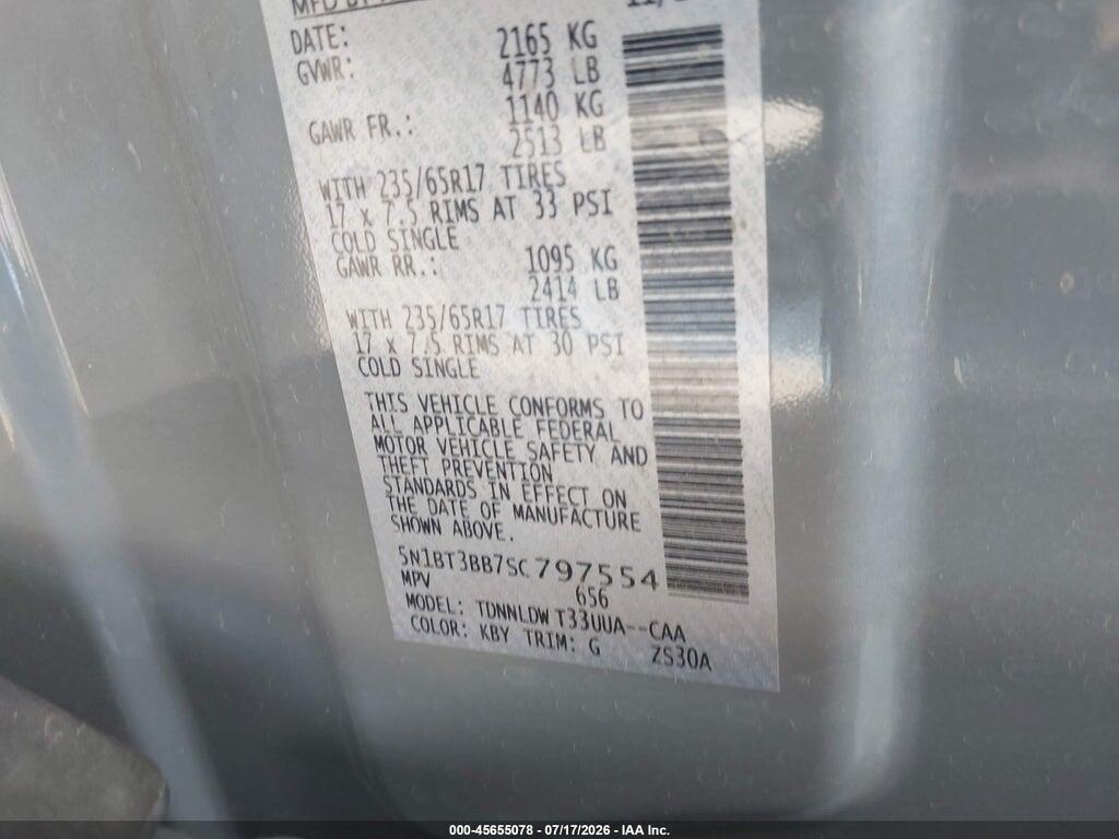 5N1BT3BB7SC797554 2025 NISSAN ROGUE photo no. 9