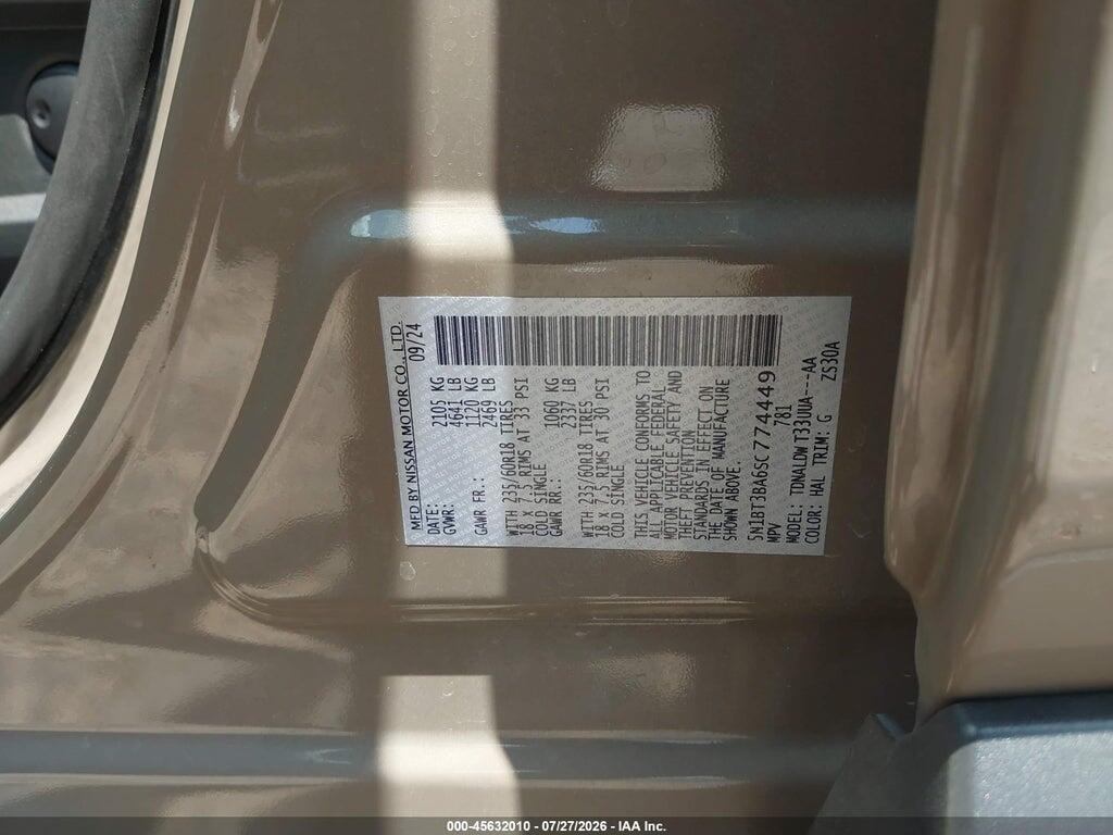 5N1BT3BA6SC774449 2025 NISSAN ROGUE photo no. 9