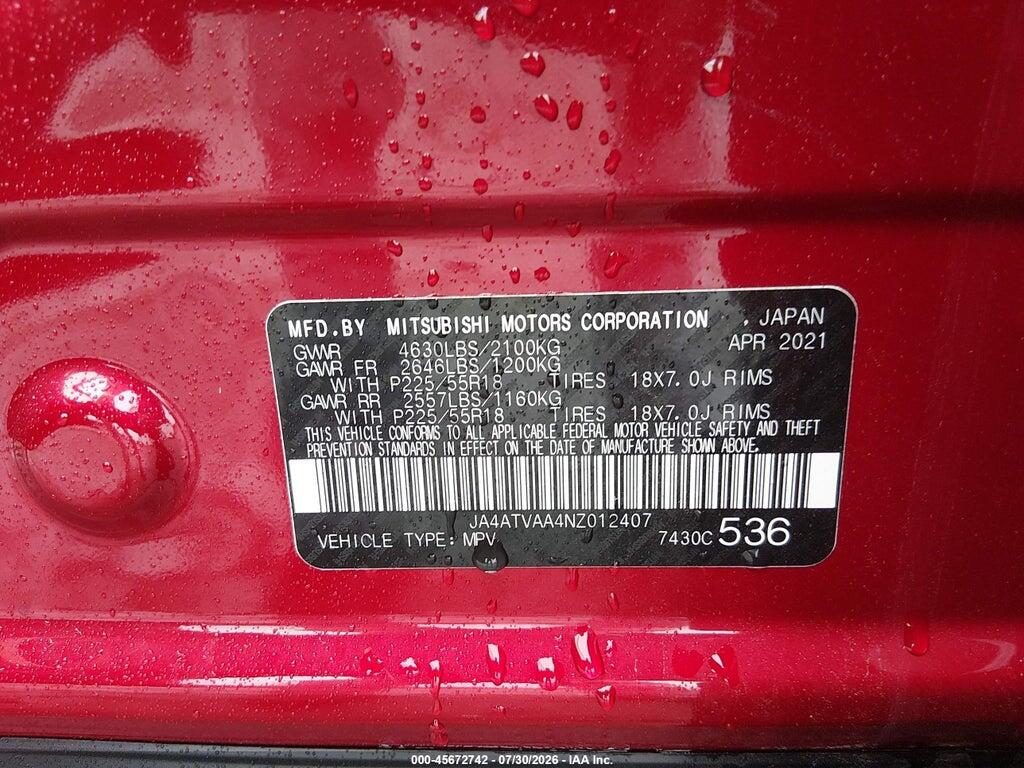 JA4ATVAA4NZ012407 2022 MITSUBISHI ECLIPSE CROSS photo no. 9