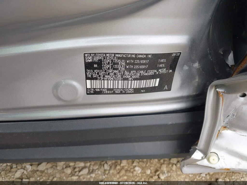 2T3P1RFV5MC142091 2021 TOYOTA RAV4 photo no. 9