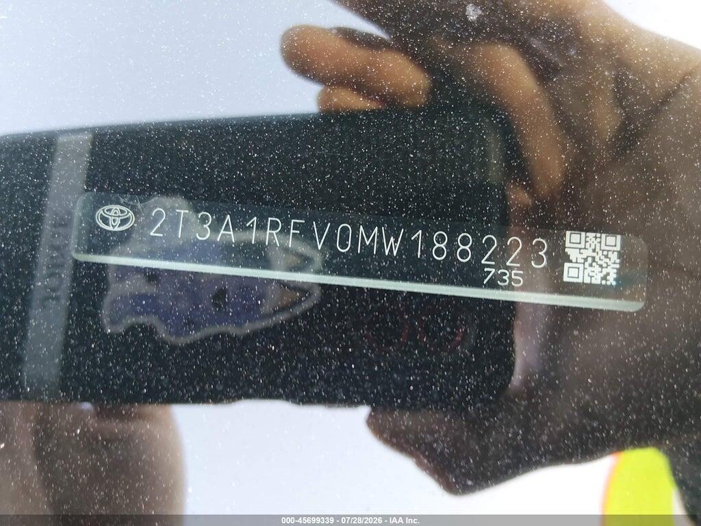 2T3A1RFV0MW188223 2021 TOYOTA RAV4 photo no. 9