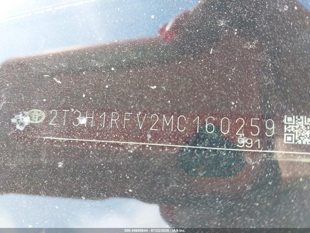 2T3H1RFV2MC160259 2021 TOYOTA RAV4 photo no. 9
