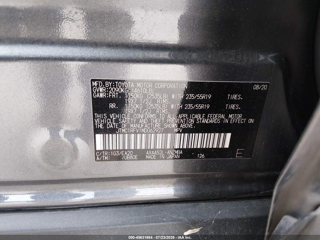 JTMC1RFV1MD062927 2021 TOYOTA RAV4 photo no. 9