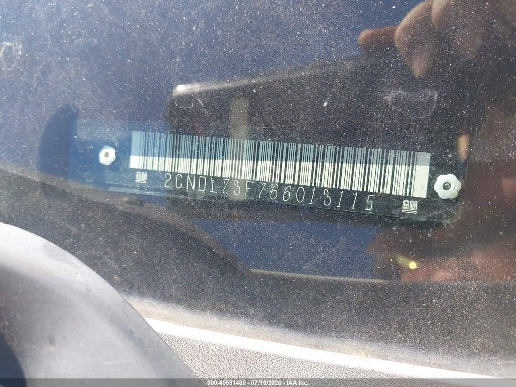 2CNDL73F766013115 2006 CHEVROLET EQUINOX photo no. 9