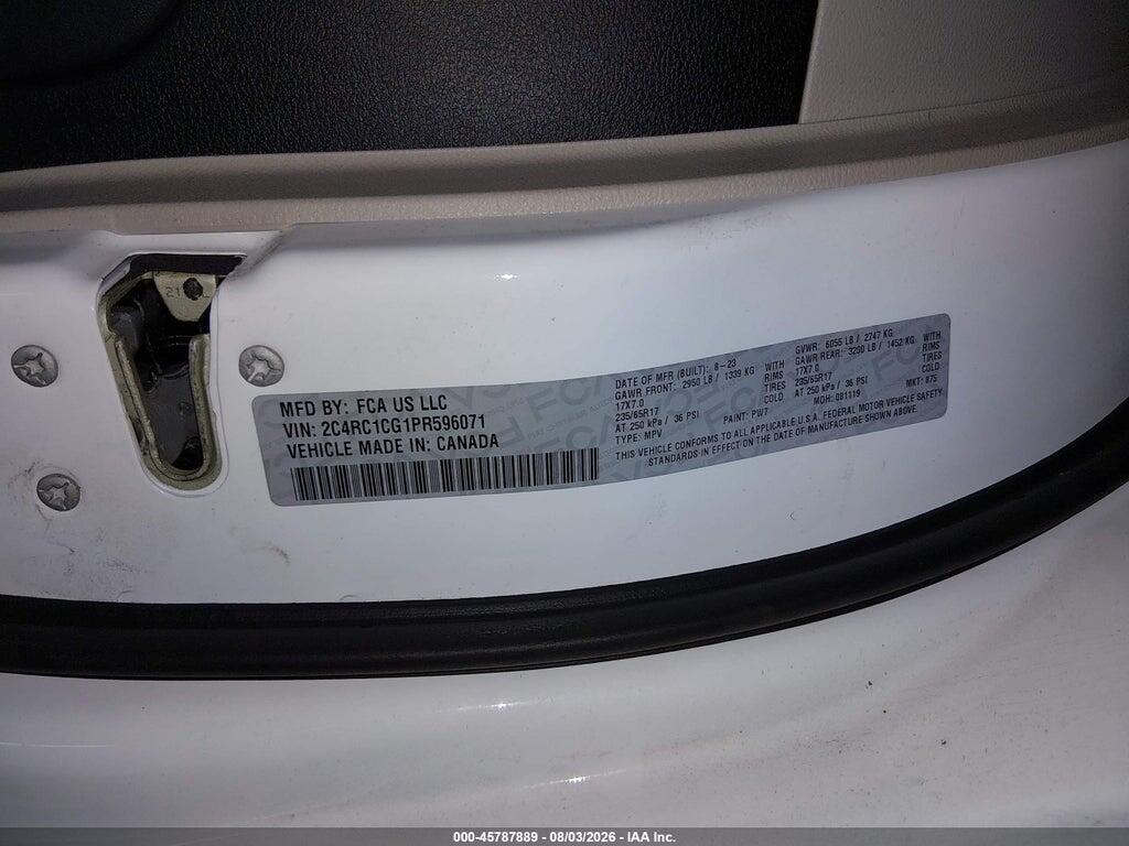 2C4RC1CG1PR596071 2023 CHRYSLER VOYAGER photo no. 9