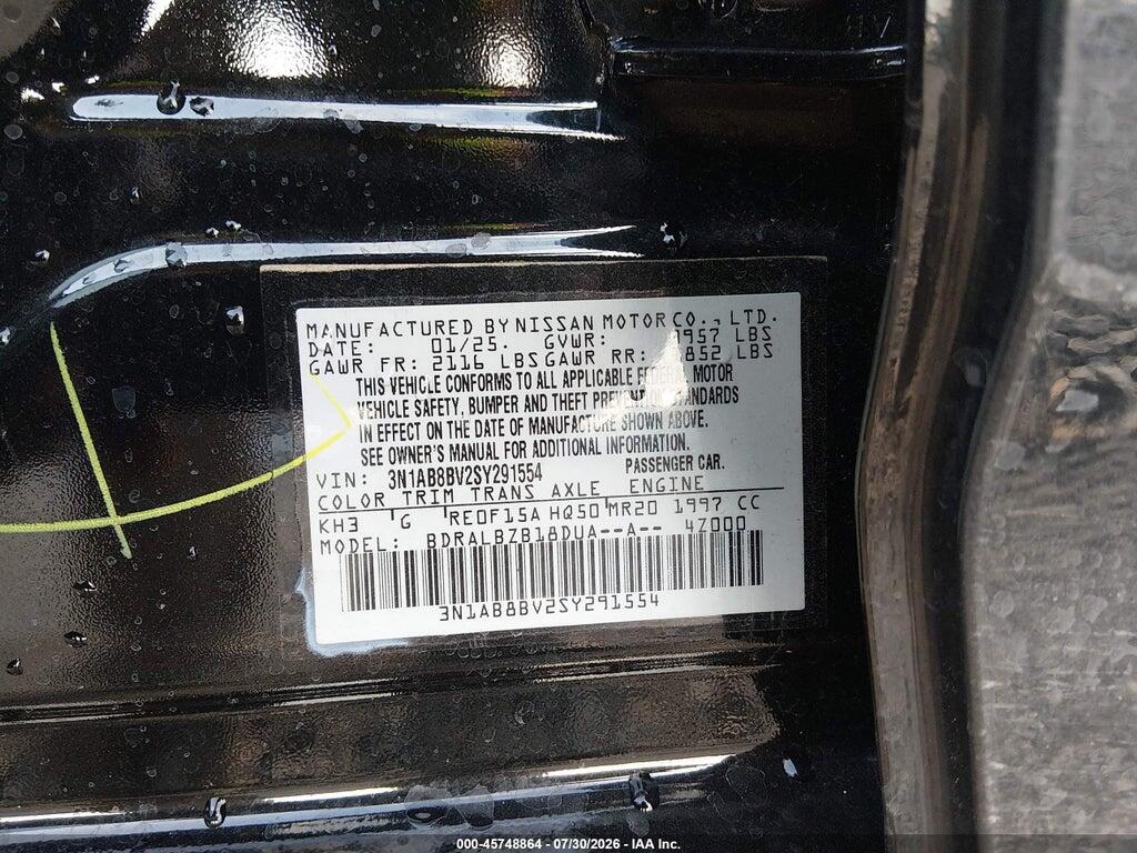 3N1AB8BV2SY291554 2025 NISSAN SENTRA photo no. 9