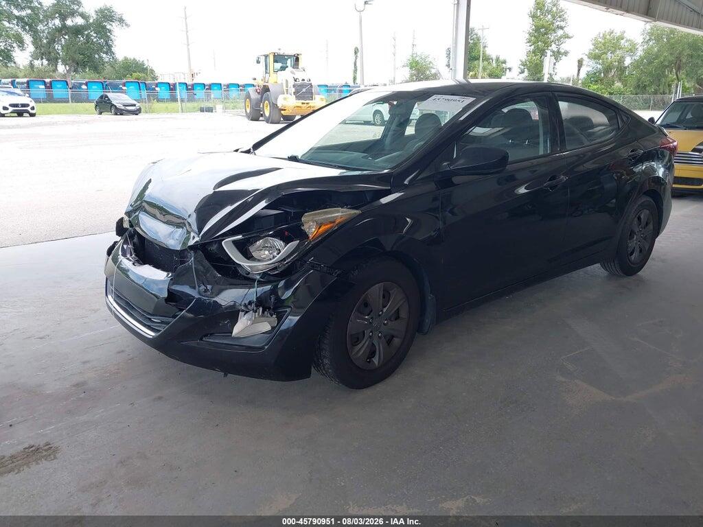 5NPDH4AE5GH720354 2016 HYUNDAI ELANTRA photo no. 2