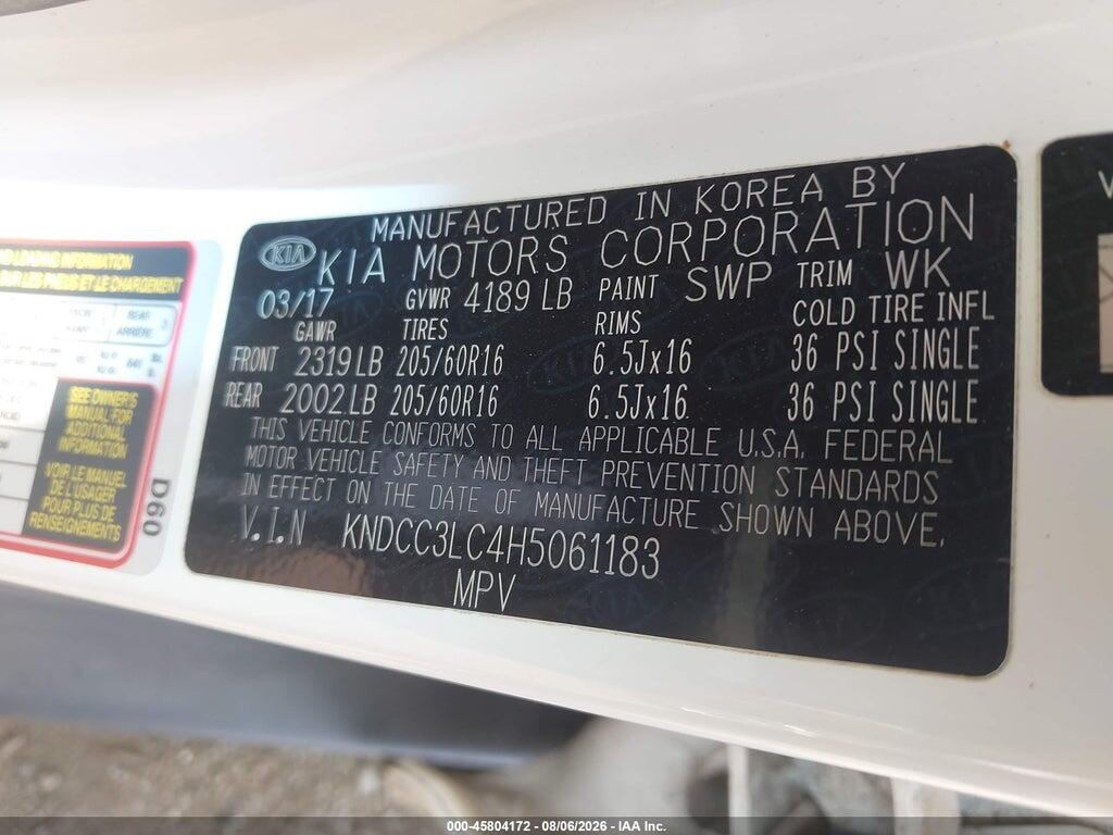 KNDCC3LC4H5061183 2017 KIA NIRO photo no. 9
