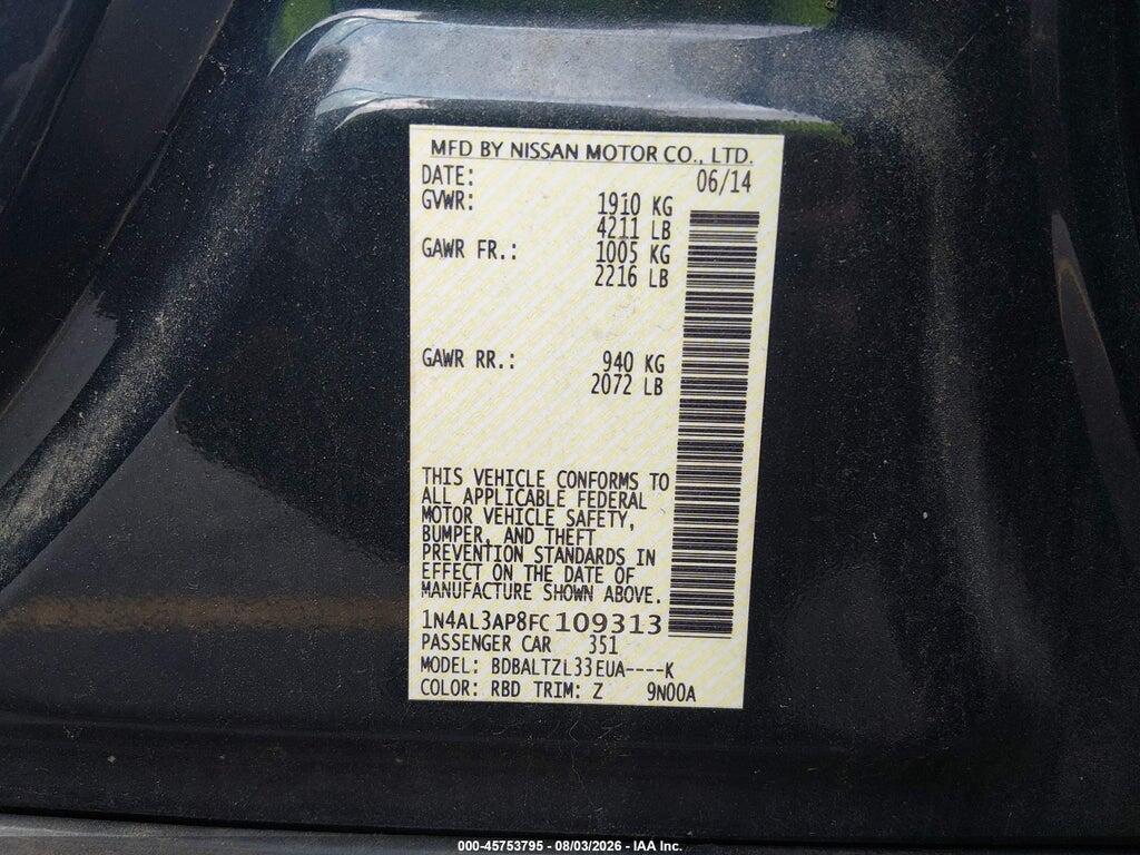 1N4AL3AP8FC109313 2015 NISSAN ALTIMA photo no. 9