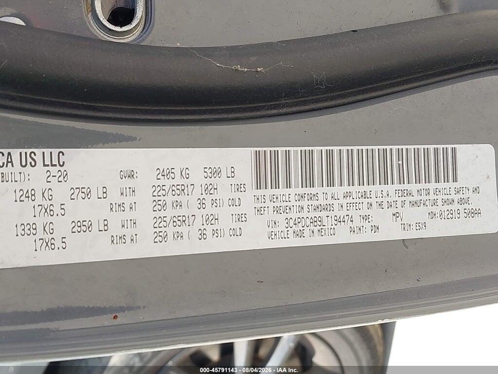3C4PDCAB9LT194474 2020 DODGE JOURNEY photo no. 9