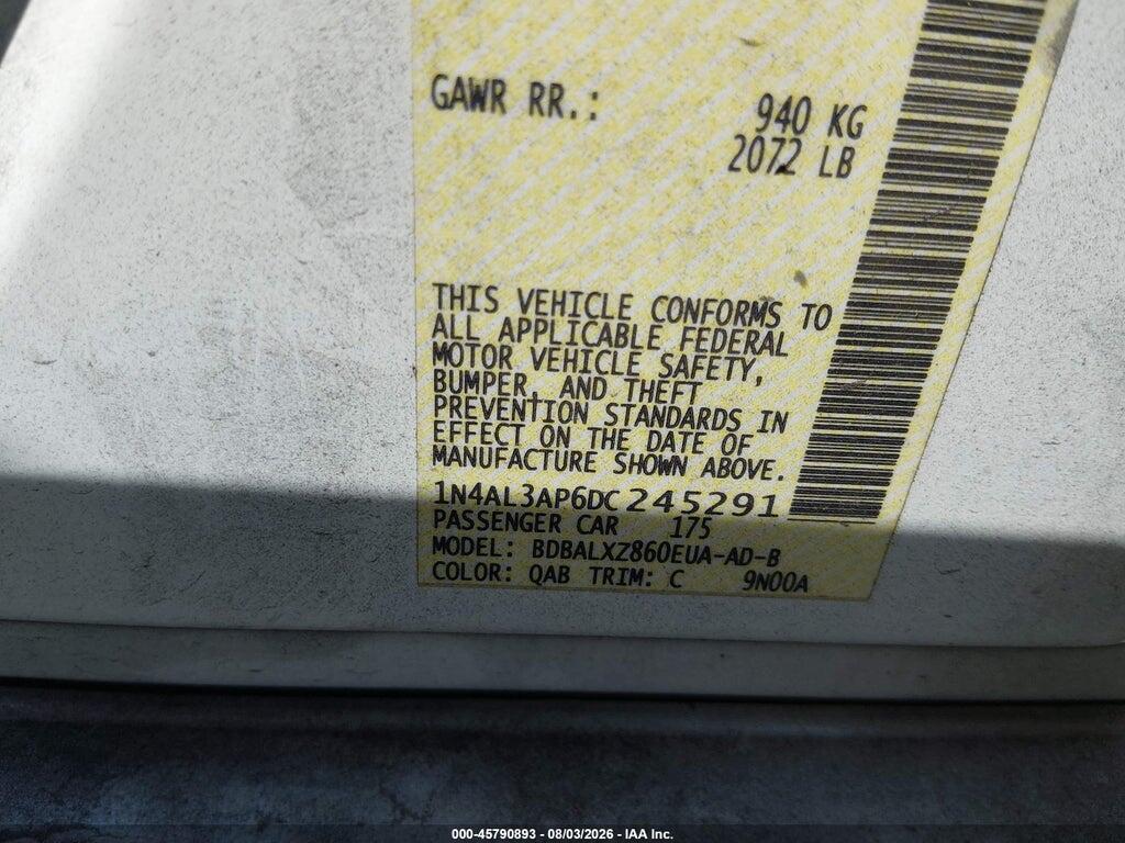 1N4AL3AP6DC245291 2013 NISSAN ALTIMA photo no. 9