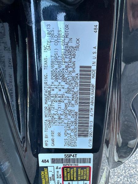 5TFUU4EN3EX088400 2014 TOYOTA TACOMA photo no. 10